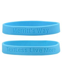 Silicone TextLess Live More Wristband